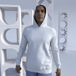 Unisex Long Hoodie formals "Inner Kaiti" with printable hood lining