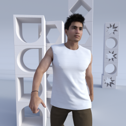 Herren Ärmelloses T-Shirt Pahi bedruckt durch Sublimation