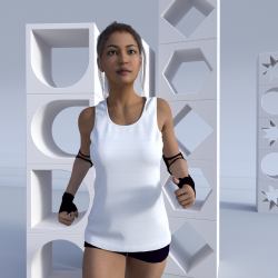 Damen Singlet "Opua" mit tiefem Ausschnitt und Racerback