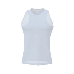 Herren bedrucktes V-Neck Singlet Paparoa