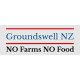 Groundswell NZ NO Farms NO Food REFLECTIVE Bumper Sticker