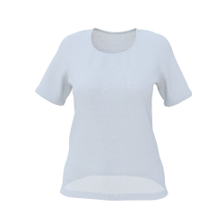 Women's Set-in Short Sleeve Deep Round Neck T-shirt "Freemans Bay"
