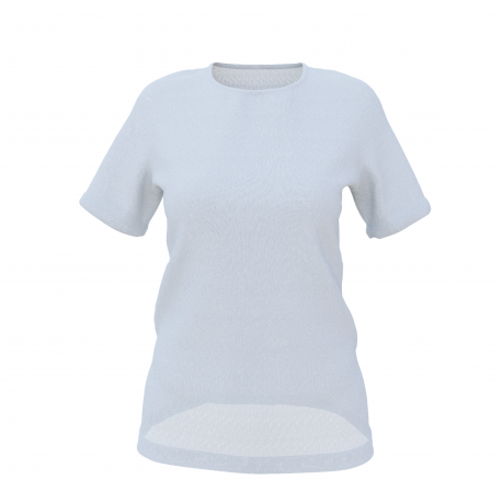 Women's Set-in Short Sleeve Round Neck T-shirt Long version "Onehunga"