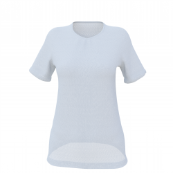 Women's Set-in Short Sleeve Round Neck T-shirt Long version "Onehunga"