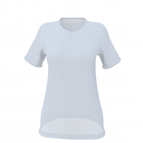 Women's Set-in Short Sleeve Round Neck T-shirt Long version "Onehunga"