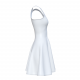 Damenkleid Himatangi Beach mit tiefem runden Ausschnitt zum selbst gestalten und bedrucken
