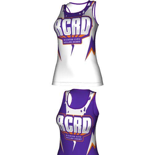 Richter Cityt Reversible Singlet Purple / White