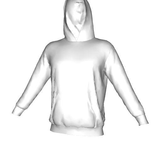 Unisex Hoodie mit bedrucktem Futter in Kapuze