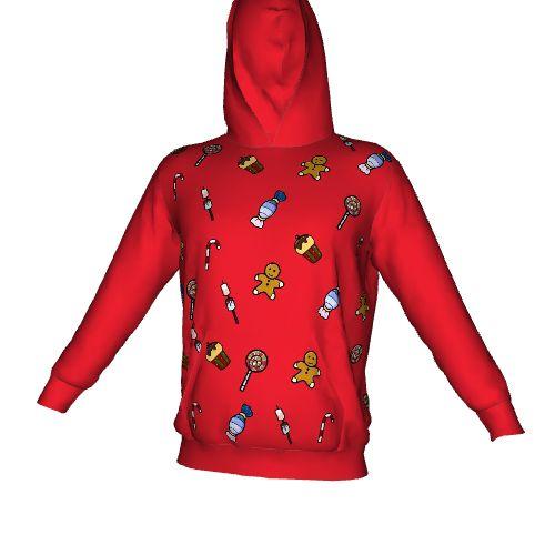 Unisex Hoodie mit bedrucktem Futter in Kapuze