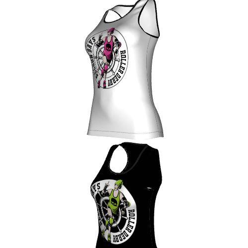 The Bream Bay, Female, Deep Round Neck, Racerback, Reversible Singlet