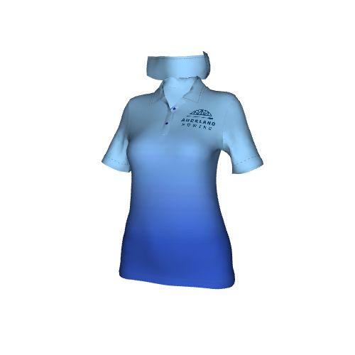 Damen Kurzarm Poloshirt "Ngaruawahia" mit eingesetzten Ärmeln