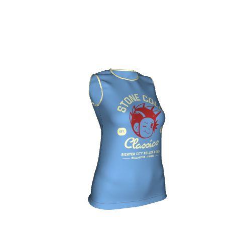 Damen Ärmelloses Rundhals T-Shirt "Hukerenui"