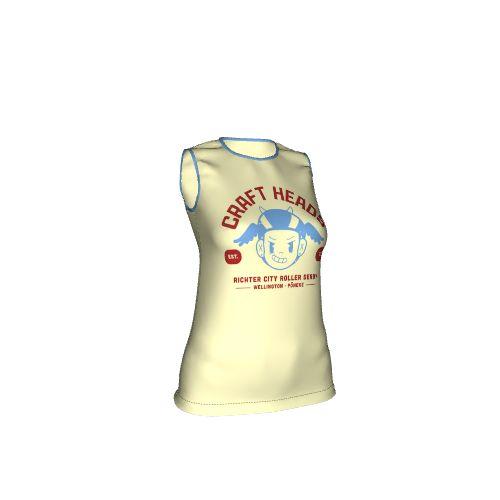 Damen Ärmelloses Rundhals T-Shirt "Hukerenui"