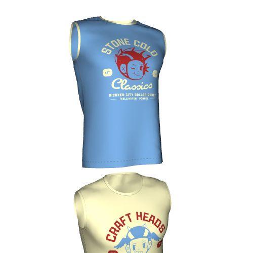 The Kingston, Male, Round Neck, Reversible, Sleeveless Tee