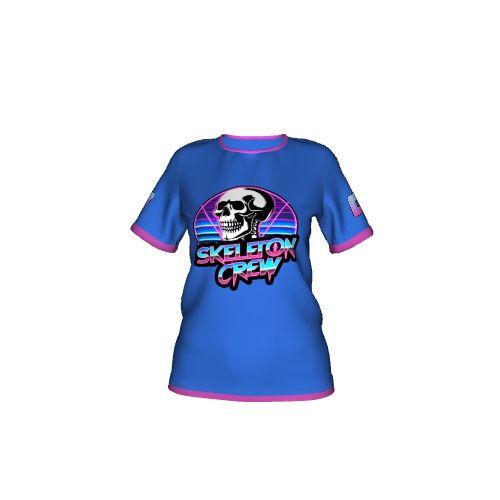 Damen Kurzarm Rundhals T-Shirt "Greenlane" mit eingesetzten Ärmeln
